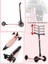 Çocuk Scooter 3 Tekerlekli Kaykay - 2-7 Yaş Dengeli ve Güvenli Sürüş Pudra 5