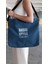 Kanvas Çapraz Askılı Tote Çanta Lacivert 3