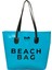 Krem Beach Bag Baskılı Plaj Çantası 1