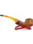 Half Bent Billiard Briar (Gül Kökü) 9 mm Filtreli El Yapımı Pipo - 2431 5