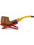Bent Apple Briar (Gül Kökü) Pipo 9 mm Filtreli El Yapımı - 2428 1