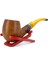 Bent Apple Briar (Gül Kökü) Pipo 9 mm Filtreli El Yapımı - 2428 2