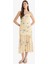 Coool Bodycon Vücudu Saran Straplez Çiçek Desenli Tül Maxi Elbise F5577AX25SM 3