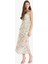 Coool Bodycon Vücudu Saran Straplez Çiçek Desenli Tül Maxi Elbise F5577AX25SM 3