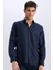 %100 Keten Regular Fit Polo Yaka Yazlık Basic Düz Uzun Kollu Gömlek C1825AX25SM 1