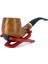 Bent Apple Briar (Gül Kökü) Pipo 9 mm Filtreli El Yapımı - 2424 2