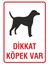 Iş Güvenliği Uyarı Levhası 24X34 Cm. (Dikkat Köpek Var) (İG018) 1