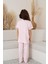 Anne Kız Kombin Kısa Kollu Desenli Gömlek Pijama Takımı (Anne Kız Ayrı Satılır) 5