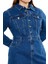 Plus Size Denim Mini Elbise 3