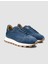 %100 Hakiki Deri Mavi Kadın Sneaker 2