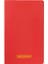 Notes 13X21 cm Karton Kapaklı Iplik Dikişli Defter, 24 Yaprak, Düz, Kırmızı 1