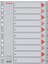 1-10 Rakam Separatör, A4, Gri, 100105 1