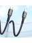 100W 5A E-Mark Çipli Pd Type-C To Type-C Örgülü Hızlı Şarj ve Data Kablosu 2 Metre 2