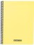 Karina Pastel Serisi, A4 100 Yaprak Çizgili Pp Kapaklı Spiralli Defter, Sarı 3