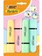 Marking Flat Higlighter Pastel Fosforlu Kalem 4'lü Blister, 4 Pastel Renk (Sarı, Mavi, Pembe, Yeşil), Su Bazlı, Hızlı Kuruyan Mürekkep 1