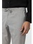 Slim Kalıp Gri Bağcıklı Jogger Pantolon 4