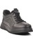 3K1138 M Siyah Hakiki Deri Erkek Sneaker 1
