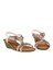 25Y151-6 Kadın Taşlı Dolgu Topuklu Lastikli Comfort Sandalet Siyah 5