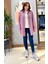 Oversize Geniş Kesim %100 Pamuk Kadın Kırmızı Piti Kare Tunik Gömlek. 2