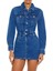 Denim Uzun Kollu Mini Elbise 1