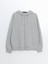 Yeni Sezon Kapusonlu Oversize Kadin Fermuarli Sweatshirt - S5AT11Z8 5