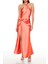 Saten Halter Maxi Elbise 1