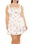 Plus Size Çiçek Desenli Mini Elbise 1
