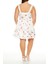 Plus Size Çiçek Desenli Mini Elbise 5