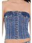 Denim Düğme Detaylı Bluz 3