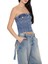 Denim Düğme Detaylı Bluz 4
