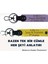 Motor Tutkunlarına Özel Isim Plaka ve B Rh (+) Kan Grubu Yazılı X2 Anahtarlık, Yavruağzı-Mor-Gr 2