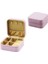 Mini Fermuarlı Takı Kutusu - Çanta Suni Deri 4 Bölme+6 Yüzüklük+3 Küpelik+File =10X10CM - Y: 5cm 1