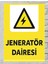 Jeneratör Dairesi - Uyarı Tabela Levhası 24X34 cm Polikarbon 1