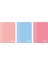 Colors A5 60 Yaprak Çizgili Defter 3'lü Paket, Somon, Pembe, Mavi 1