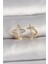 Pirinç Gold Renk Zirkon Taşlı Beyaz Mineli Zirkon Taşlı Ayarlanabilir Yüzük - TJ-BYK3553 1