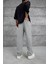 Gri W11 Kumaş Baggy Pantolon 5