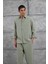Yeşil 512 Tencel Kumaş Oversize Takım Alt Üst 2