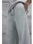 Gri Yıkamalı Basic Baggy Eşofman 2
