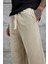 Krem Yıkamalı Basic Baggy Eşofman 2