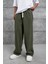Haki Yıkamalı Basic Baggy Eşofman 1
