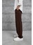 Kahverengi W11 Kumaş Baggy Pantolon 3