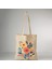 Özel Tasarım Kırmızı Çiçekli Baskılı Bez Çanta , Pinterest Kanvas Çanta Pamuklu 35*40 cm 1