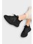 Unisex Triko Örme Sneaker Spor Ayakkabı SİYAH 5