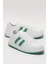Düz Hafif Taban Günlük Sneaker Ayakkabı Beyaz - Yeşil 2