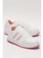 Unisex Düz Hafif Taban Günlük Sneaker Ayakkabı Beyaz - Pembe 2