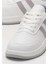 Düz Hafif Taban Günlük Sneaker Ayakkabı Beyaz - Yeşil 5