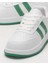 Düz Hafif Taban Günlük Sneaker Ayakkabı Beyaz - Yeşil 5