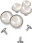 20 Adet Yarım Yuvarlak 15MM Inci Çakma Rivet 1