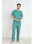 Erkek Pijama Takımı Kısa Kol 1