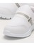 Unisex Lastilkli Hafif Airfle Çocuk Spor Ayakkabı BEYAZ 5